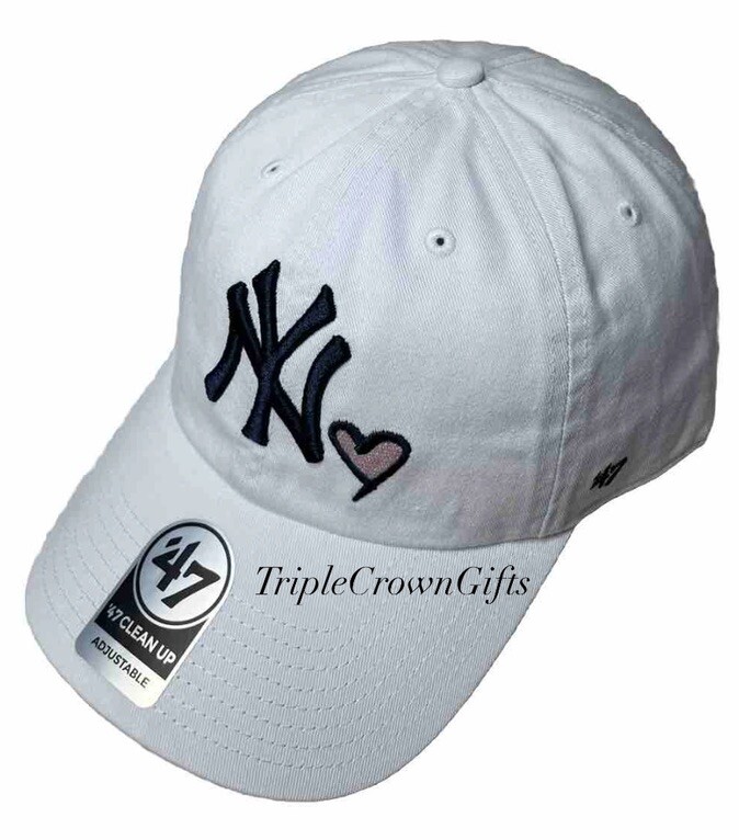47 Brand ★ Candy Heart 47 Clean Up ハート ホワイト MLB New York Yankees ('47 Brand) Pink Heart Clean Up Hat