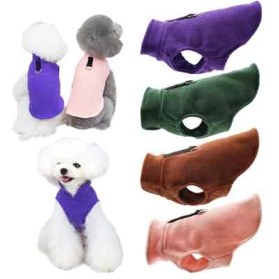 MARKENLOS Winter-Fleece-Hundekleidung – Pullover für Chihuahua, Bulldogge & kleine Hunde