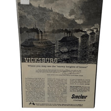 Vintage 1960 Sinclair Oil Vicksburg Snowy Heights of Honor Ad Advertisement