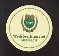 Bierdeckel , Weissbierbrauerei Hans Hopf , Miesbach , Oberbayern #2975#