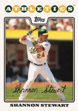 Shannon Stewart Topps 2008 Baseball Card #198