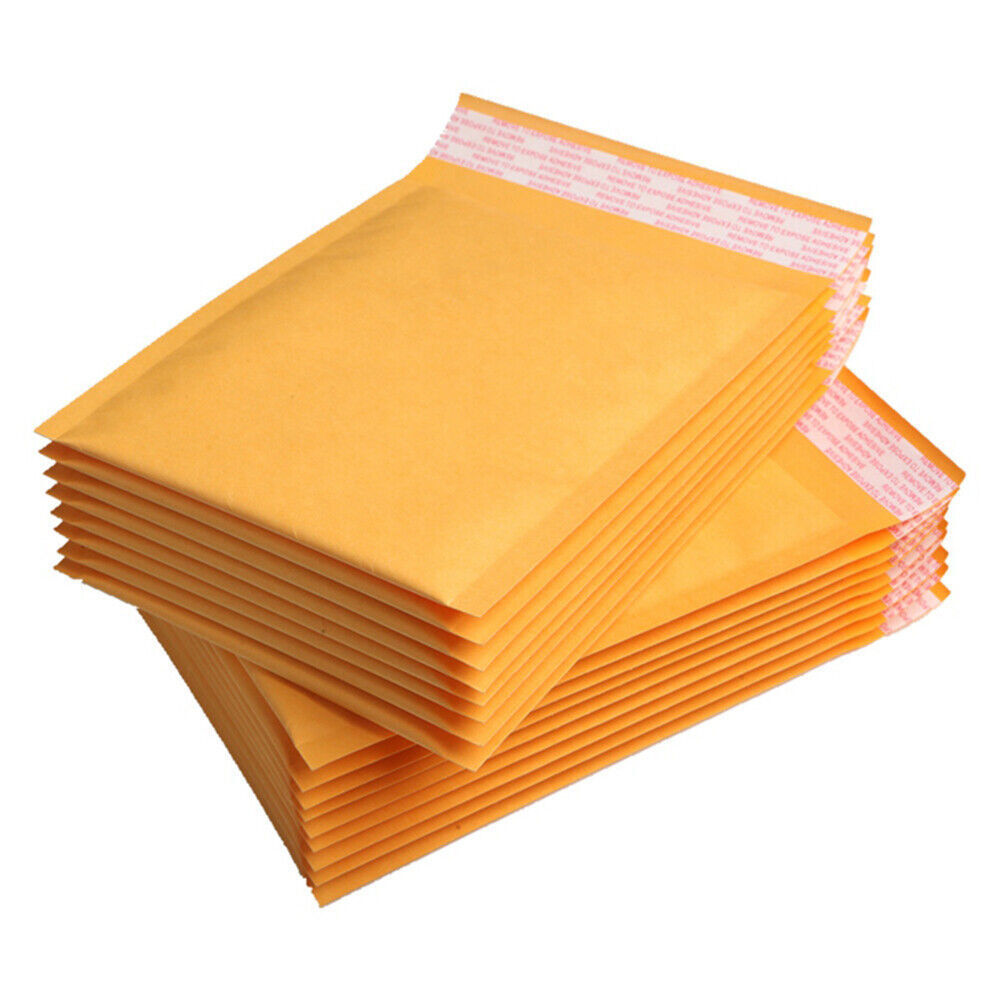 25 Pack #0 Kraft Bubble Mailers – Self-Seal Padded Envelopes 6x10 Inches – 3/16" Bubble Lining For Shipping - View #2
