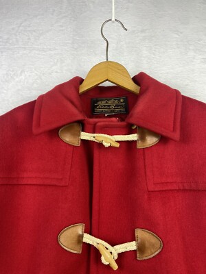 Manteau Duffle Coat Old Navy - Taille M Femme, Laine/Polyester, Marron/Rouge