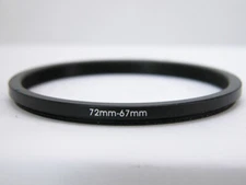 72-67mm STEP-DOWN RING For Minolta Canon Nikon Pentax or Other Nice!