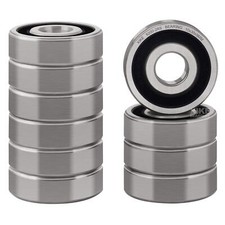 10 Pack 6200-2RS Double Sealed Deep Groove Ball Bearings 10x30x9mm Pre-Lubric...