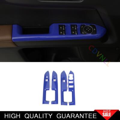 Blue Door Window Lift Switch Button Panel Cover Trim For Ford Bronco Sport 2021+