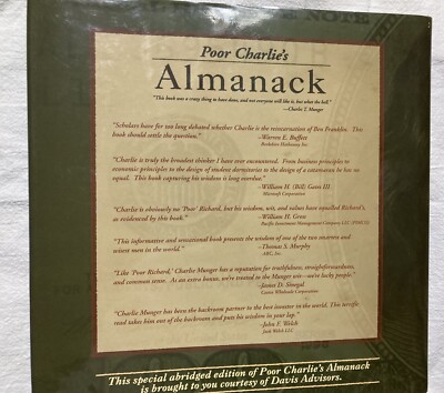 Poor Charlie's Almanack-Abridged-Charles T Munger and Kaufman HCDJ