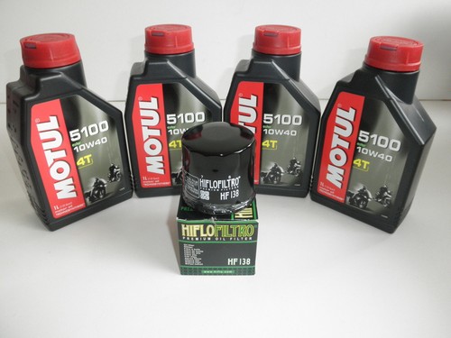 Kit Tagliando Olio Motul 7100 10W40 + Filtro Per Aprilia 125 SR Max 4T