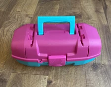 Plano Synergy, Inc Tackle Box, Youth Pink/teal 13x6 Makeup Box