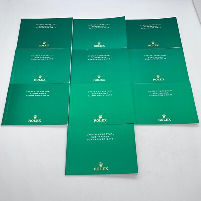 Rolex Original Submariner / Submariner Date Booklet 10er Set Japan 2020er