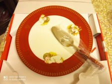 Meraviglioso piatto piano torta con paletta della  Thun linea dolce Natale.nuova