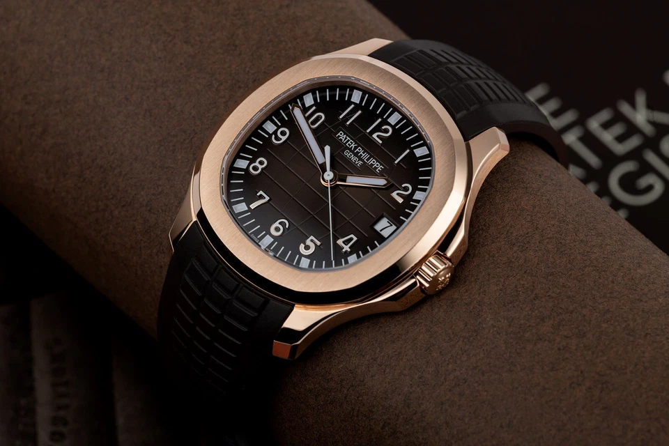 Patek Philippe 5167R мужские Aquanaut Jumbo 18K RG тропический «Brun Arabe декор» - Изображение 3 из 4