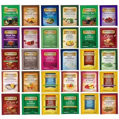 Twinings Tea Bags Sampler Assortment Variety Pack (60 Count)