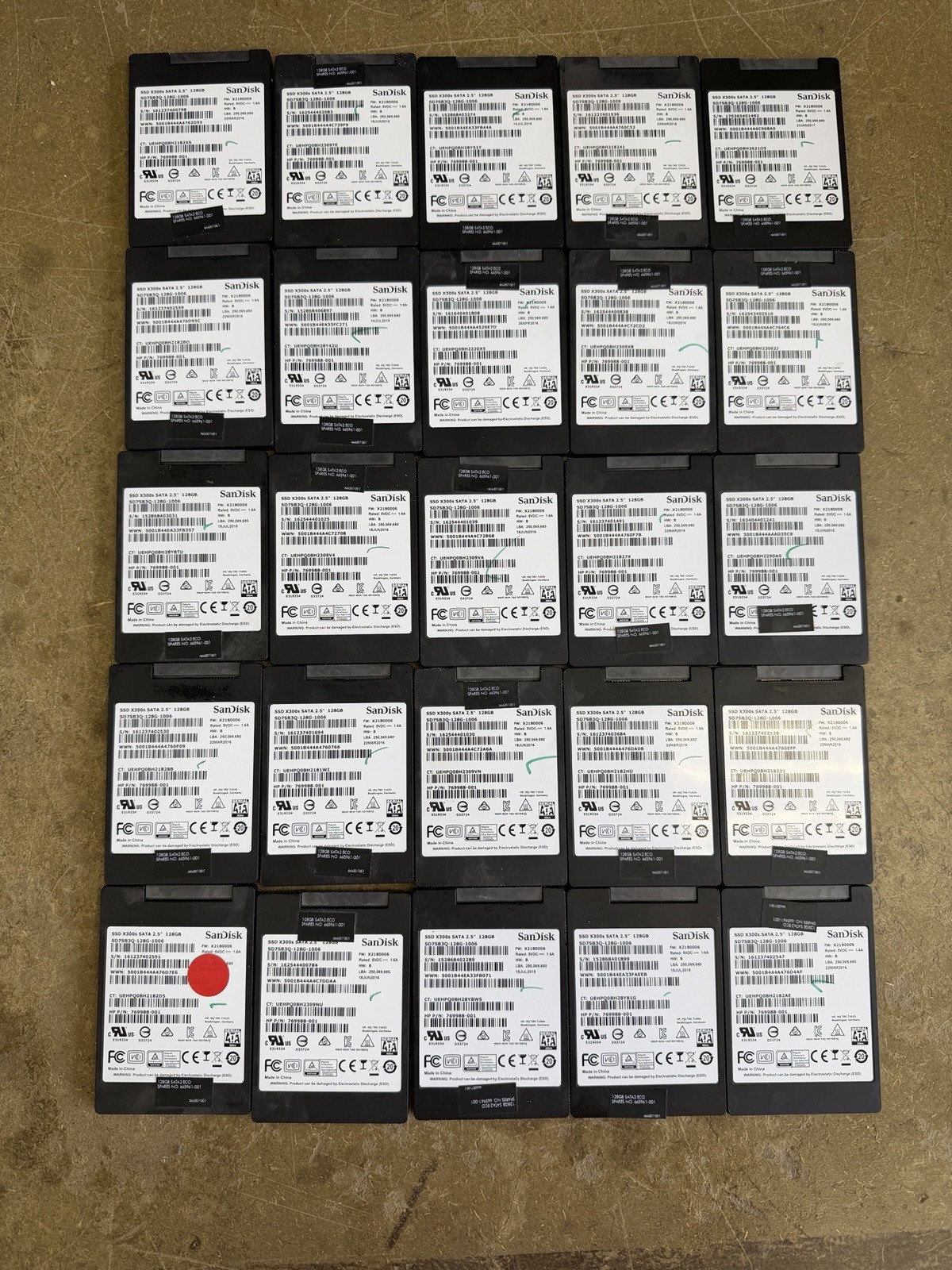 SanDisk X300s 128GB Internal SSD Lot of 25