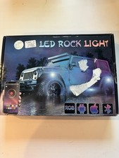RGB LED Rock Lights 8 Pod App Remote Music Off Road