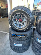 17x8 Gun Metal Trd Wheels Rims Mt Tires Toyota 4runner Tacoma Fj Cruiser 5mm