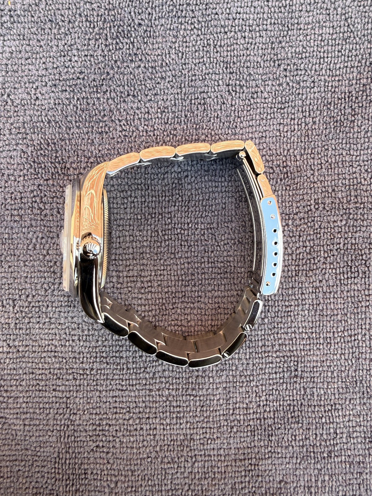 Rolex Date 15200 34mm Custom MOP Diamond Dial Stainless Steel W/ Box image 5