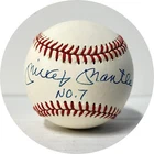 Mickey Mantle Autographed AL Brown Baseball (No. 7) JSA ZZ55447