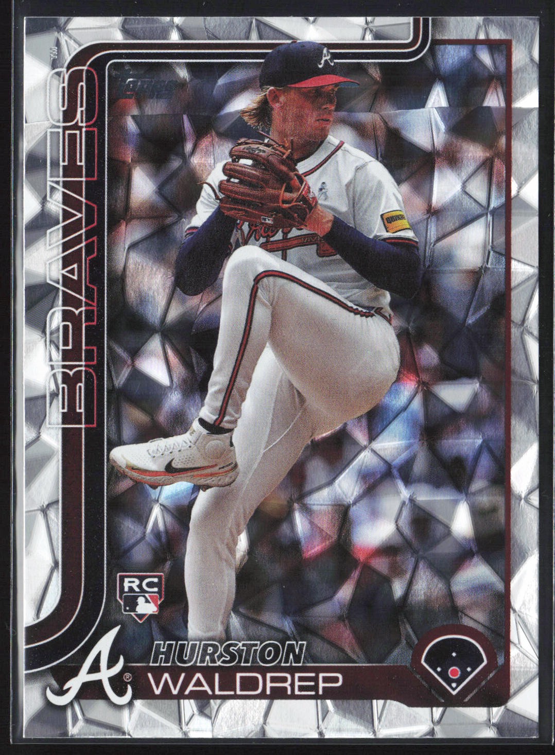 Hurston Waldrep 2025 Topps Diamante Foil #253 Atlanta Braves