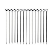 15PCS Cocktail Picks, Metal Stainless Steel 4.3inch, Silver