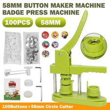 58mm Button Badge Maker DIY Badge Making Punch Press Machine 100 Button Part