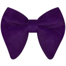 Branduce Velvet Bow Ties for Men Oversize Pre-tie Bowtie Tuxedo Bowties Purple