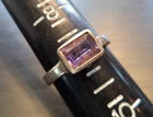 STUNNING VINTAGE ESTATE SIGNED STERLING SILVER AMETHYST SZ 9 RING! G38006