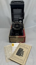 Antique Six-16 Kodak Folding Camera Octagonal Face Plate Box Art Deco Untested