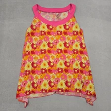 Jennifer Lauren Plus Tank Top Womens 3X Pink Floral Sleeveless Shirt Stretch