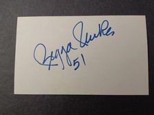 Reggie Wilkes Signed Index Card - Eagles, Falcons, Georgia Tech