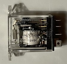 Lot of 40 Omron LY1F-DC12 Flange Mount Relays 12VDC 15A 8-Pin Factory Tray New