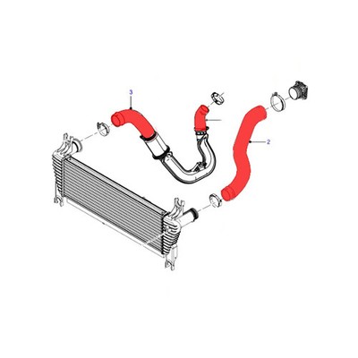 Intercooler Hose For Ford Ranger T7 T8 PX Mazda BT50 2.2L 2011-2022