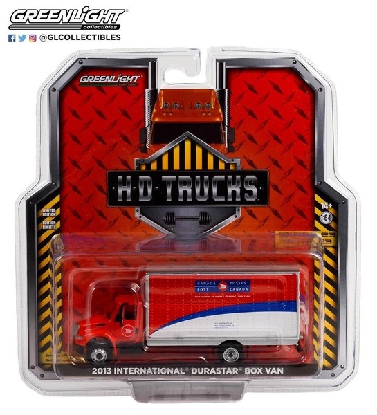 2013 International Durastar Box Van Canada Post 1:64 MaßStab Greenlight 33230B-image