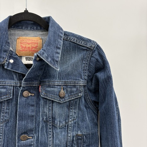 Levis Denim Jacket Youth Large Blue Trucker 12-13 Years - Picture 3 of 5
