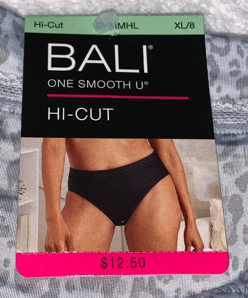 Braguita BALI One Smooth U Moderna Microfibra Gris Leopardo Corte Alto NUEVA Mujer Talla XL 8 Foto 4 de 4