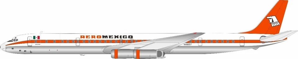 AeroMexico / Douglas DC-8-63CF / N4865T / IF863AM1025P / 1:200 *PRE-ORDER* - Image 3 of 3
