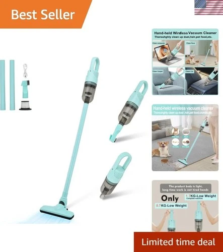 Cordless Stick Vacuum Cleaner, Lightweight Handheld Vacuum Green deal from eBay