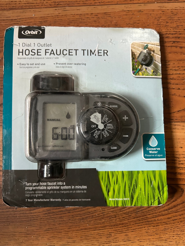 Orbit Hose Faucet Timer 1 dial, 1 outlet 56619