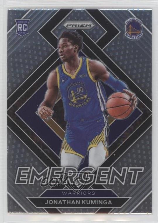 2021-22 Panini Prizm Emergent Jonathan Kuminga #5 Rookie RC 6wp