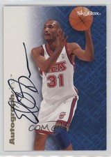 1996-97 Skybox Premium Autographics Black Ink Ed O'Bannon Auto e1e