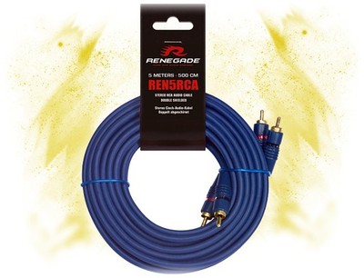 RENEGADE REN5RCA - Auto Carhifi 5m Cinchkabel für Endstufe / Verstärker