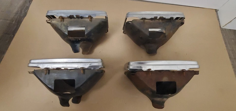 Chevy Squarebody C10 C20 C30 Blazer Suburban 1981-1987 anillo de faros furgoneta con canastilla Foto 3 de 4