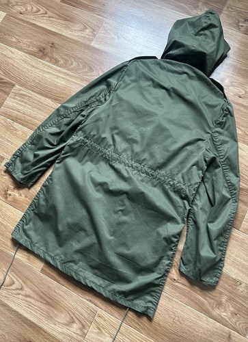 Vintage 1980 Belgian Army M75 Field Parka Seyntex Military Jacket Green Small - Bild 8 von 19