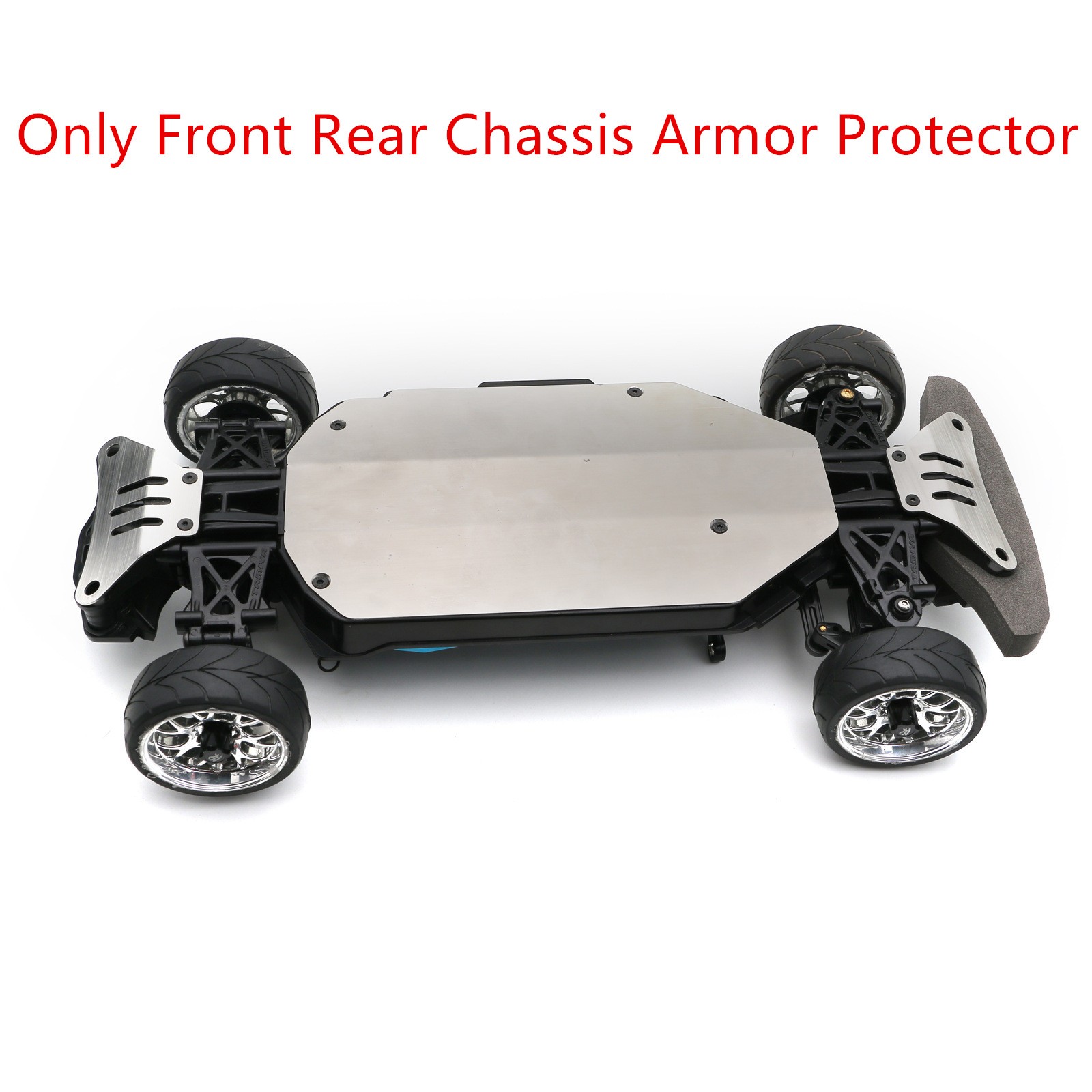Front +Rear Chassis Armor Protector Plate For Tamiya TT-02 On-Road 1/10 RC Car
