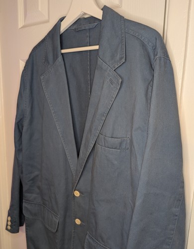 Orvis Blazer Mens 42R Cotton Blazer Jacket - Blue - Picture 3 of 10