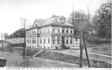 1906 Railroad Train Pennsylvania Offices Cresson Pennsylvania PA - Reprint