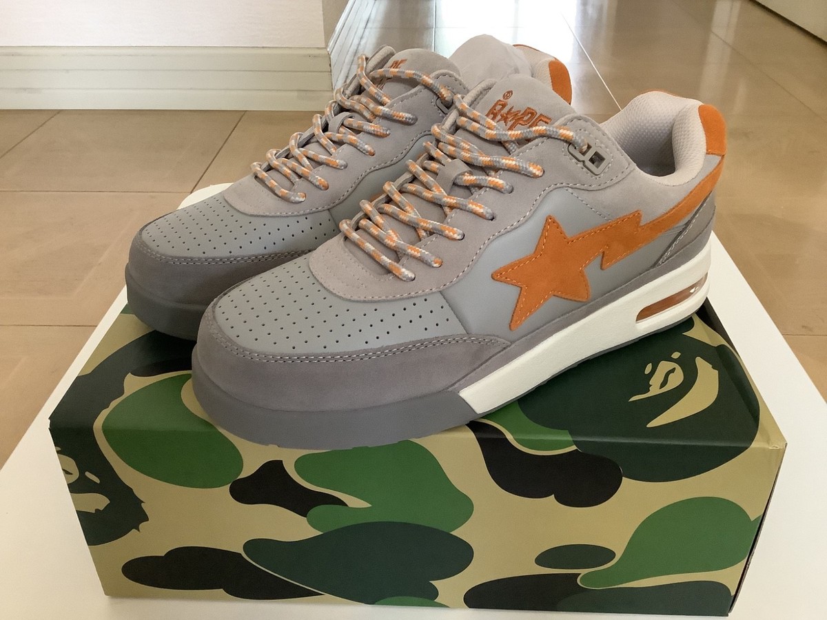 Authentic a bathing ape bape road sta #1 gray men's US 11 new