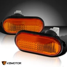 Fits 1992-1995 Honda Civic EG Amber Dome Type Side Marker Fender Signal Lights