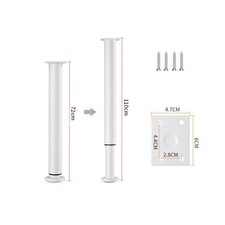 720-1100MM Adjustable Kitchen Worktop Desk Breakfast Bar Table Leg Support Feet