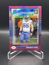 Braden Fiske 2024 Donruss Optic #210 Rated Rookie Pink - LA Rams
